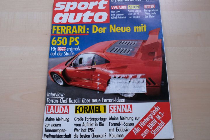 Deckblatt Sport Auto (05/1987)